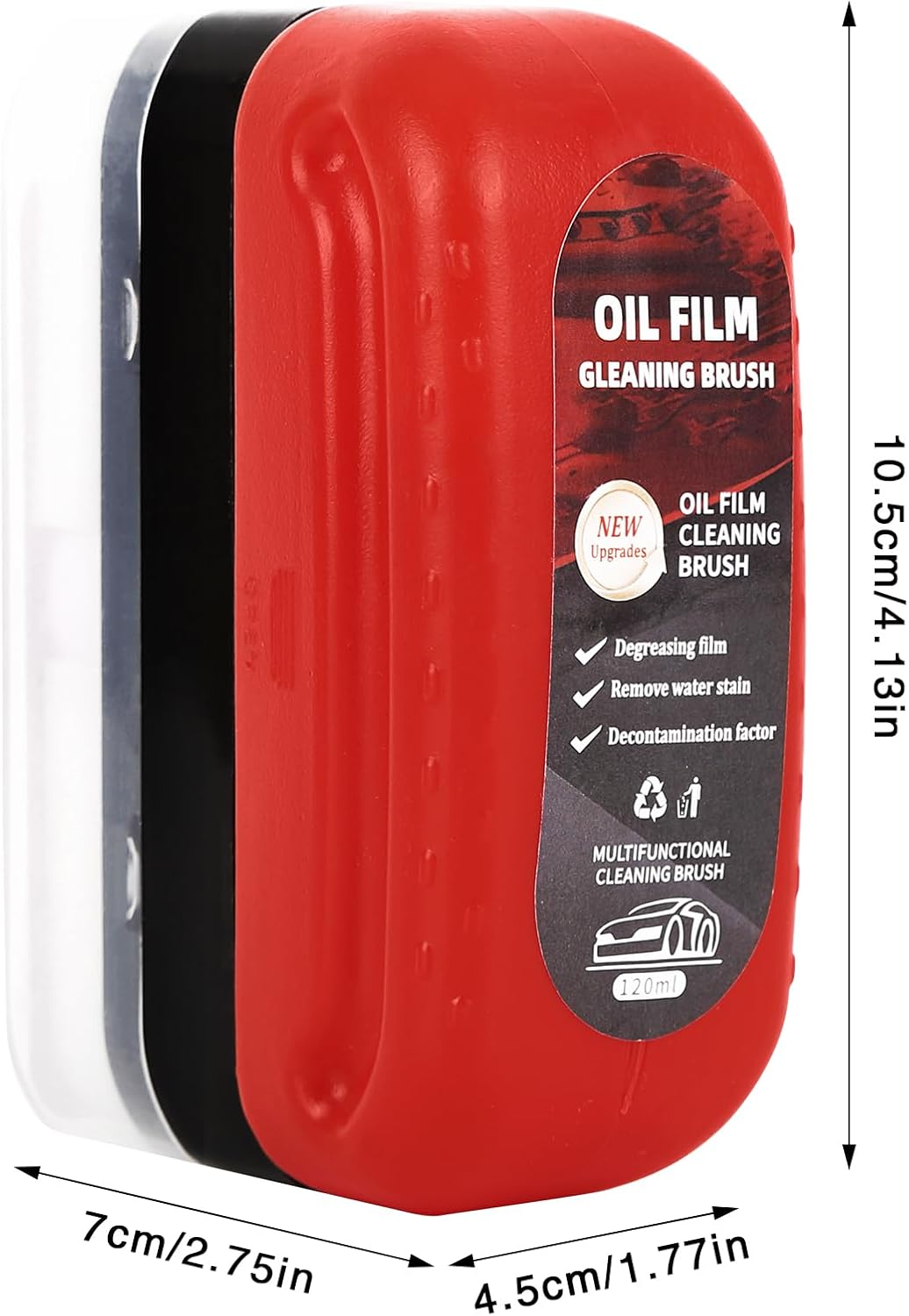 2-Pack Automotive Oil Film Cleaning Brush for Car Windows – Glass Cleaning Board, Anti-Fog Rain Glass Cleaner, Interior & Exterior Use, Effective Oil Film Remover for Windshield and Window Cleaning