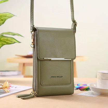 2026 Trendy Minimalist Elegant Women's Touchscreen Crossbody Phone Wallet
