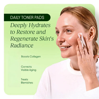 Korean Toner Pads for Wrinkles, Dark Spots & Radiant Glow (100 Pads)