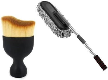 Buy Extendable Microfiber Cleaning Brush And Get Car Detailing Brush and Windshield Cleaning Tablets Worth Rs. 599/- FREE!! Navratri Offer